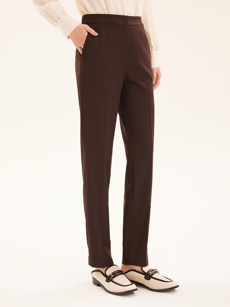 Worsted Wool Tapered Pants GOELIA