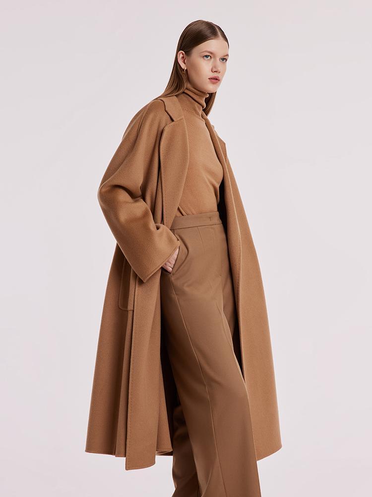 Pure Cashmere Tie-up Coat GOELIA