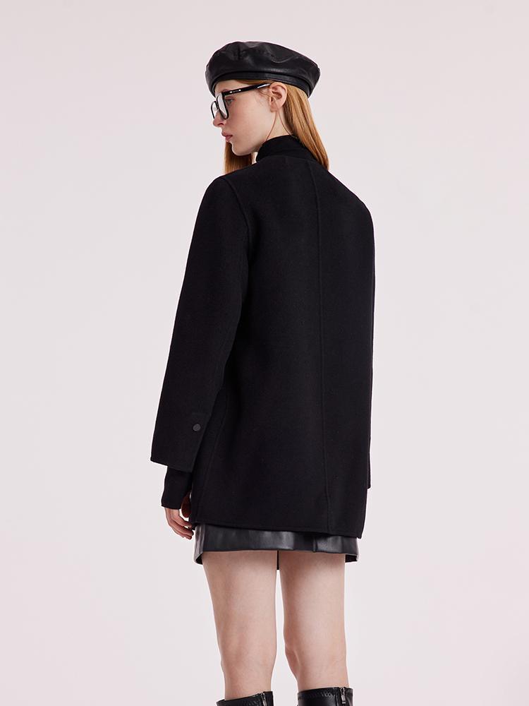 Tencel Wool Double-Faced Coat With Belt GOELIA