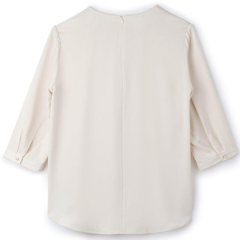 Acetate Ruffle Collar Blouse GOELIA