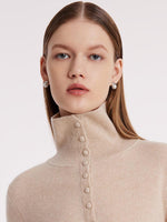 Pure Cashmere Polo Neck Sweater GOELIA