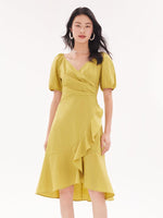 Ruffle Cotton Dress GOELIA