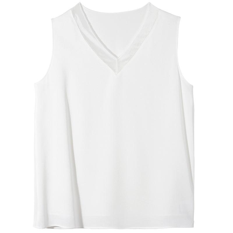 Acetate V-Neck Top GOELIA