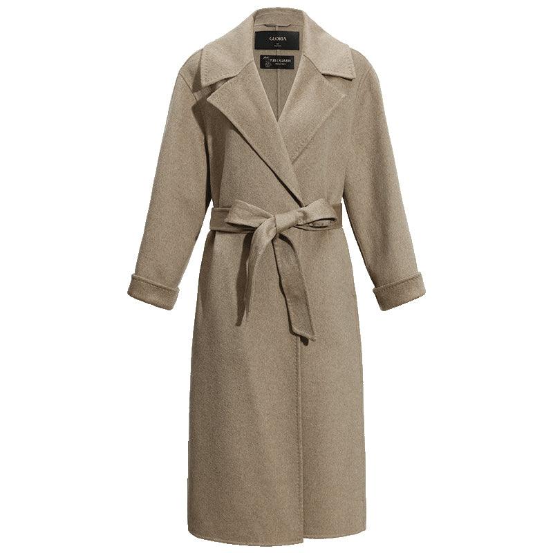 Notched Lapel Cashmere Coat GOELIA