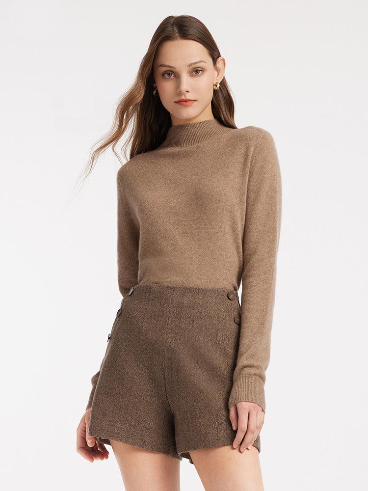 Mock Neck Cashmere Sweater GOELIA