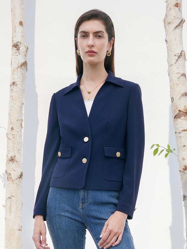 Triacetate Short Lapel Blazer GOELIA