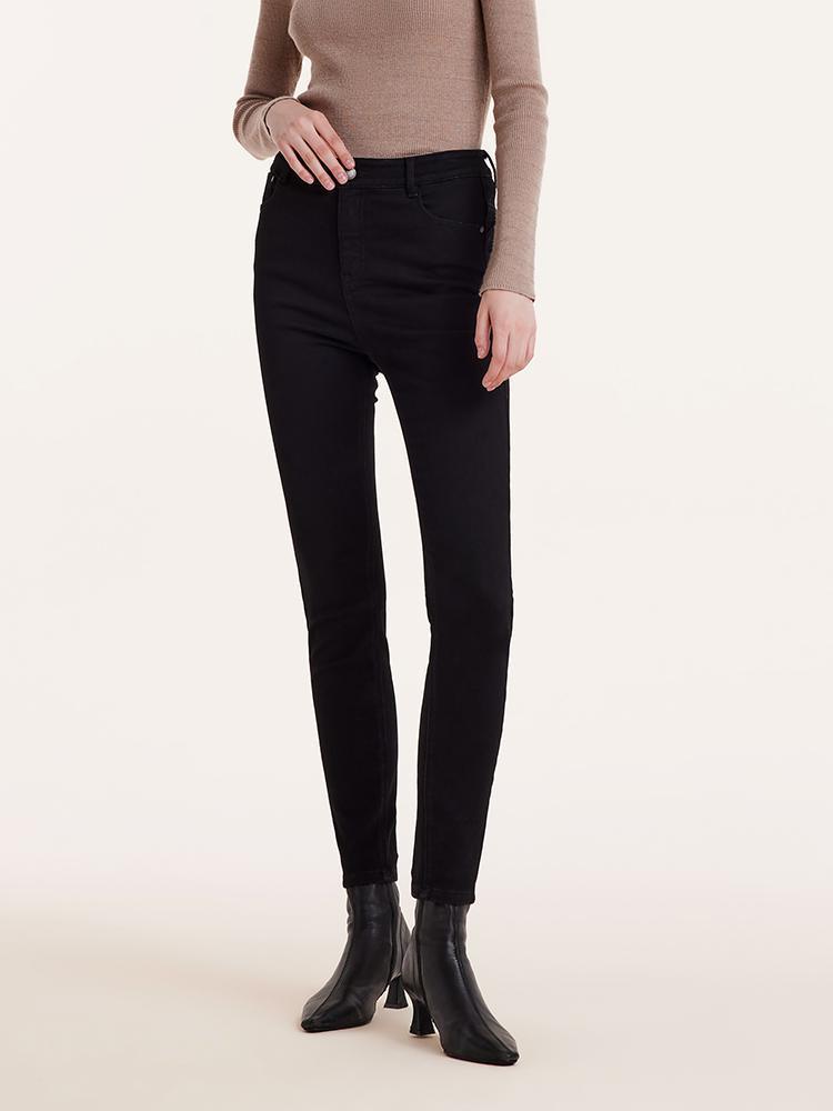 Black Denim Skinny Jeans GOELIA