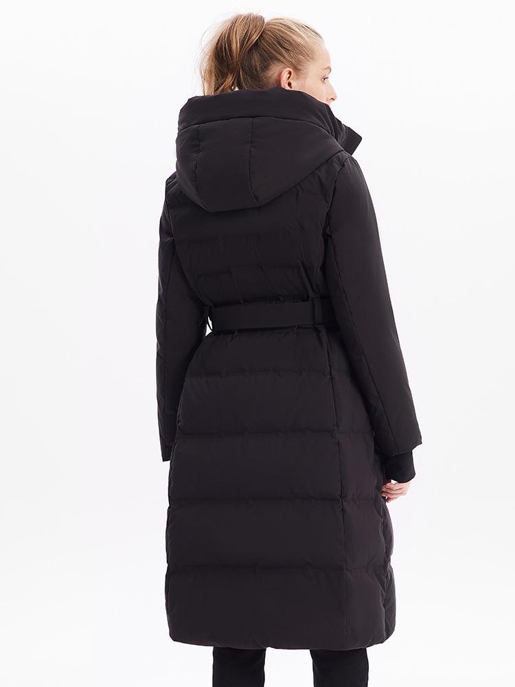 Long Hooded Goose Down Jacket GOELIA