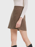 Washable Wool A-line Skirt GOELIA