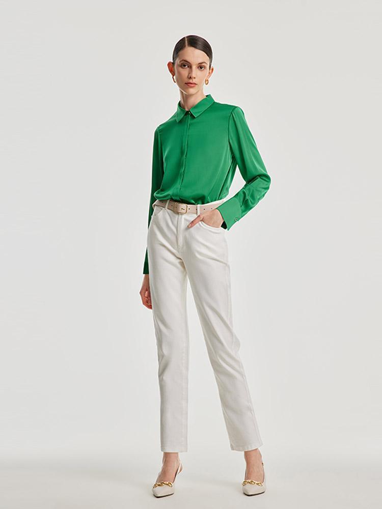 22momme Stretch Silk Shirt GOELIA