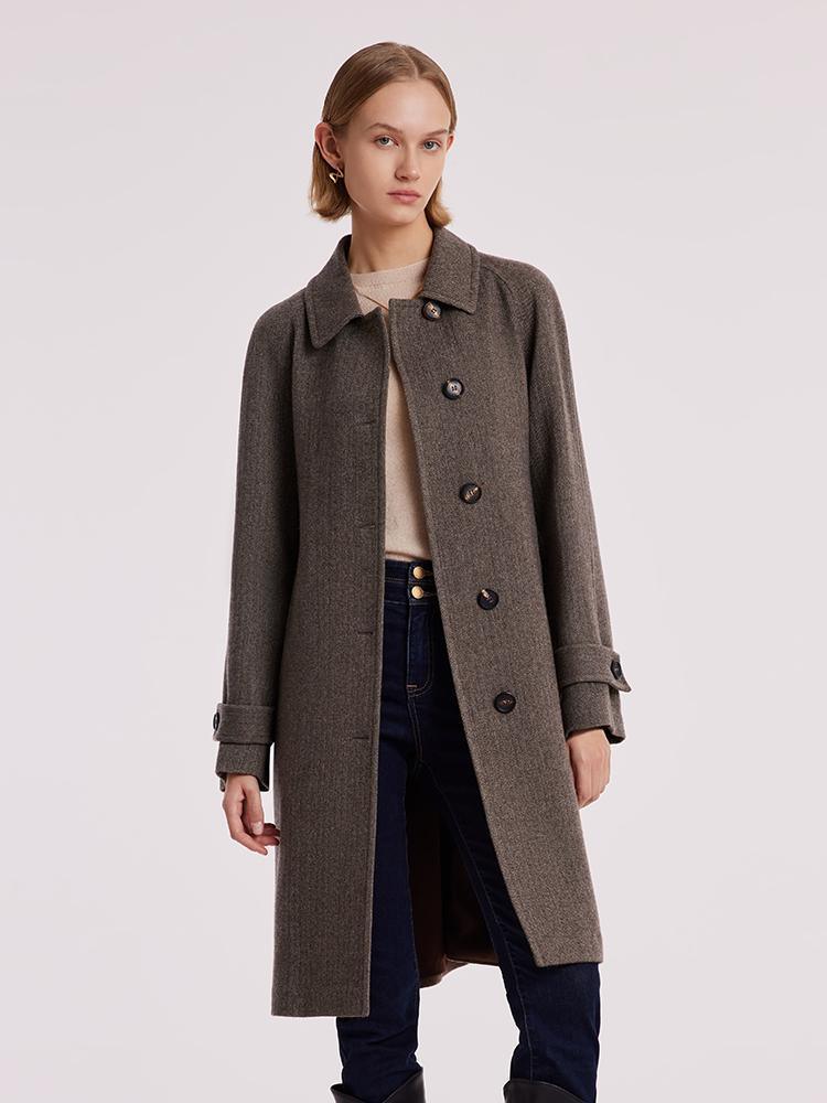 Washable Wool Straight Coat GOELIA