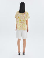 Silk-Cotton Floral Printed Shirt GOELIA