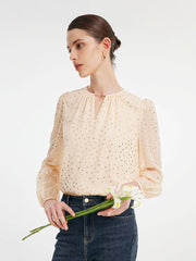 10 Momme Silk Printed Woven Shirt GOELIA