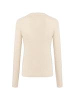 Beige Seamless Cashmere Cardigan GOELIA