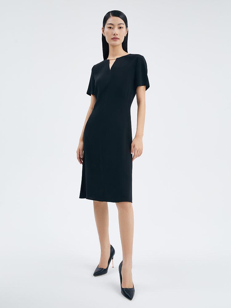 Triacetate Chain Slim Dress GOELIA