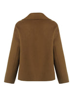Wool And Cashmere Double-Faced Notched Lapel Short Coat GOELIA