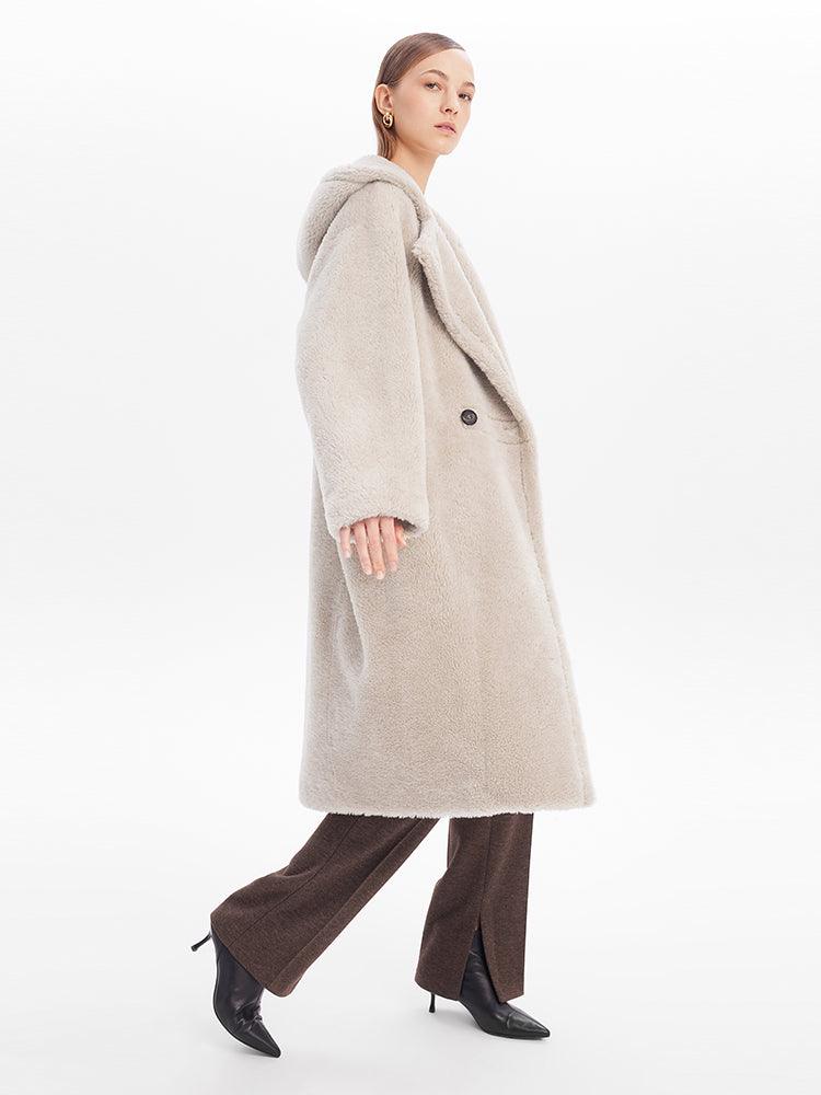 Teddy Lamb Wool  Coat GOELIA