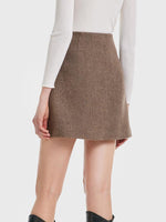 Washable Wool A-line Skirt GOELIA