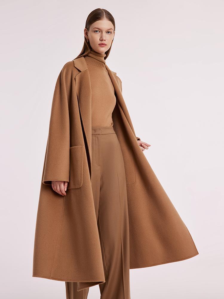 Pure Cashmere Tie-up Coat GOELIA