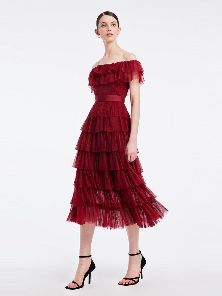 Multi-Layer Pleated Dress GOELIA