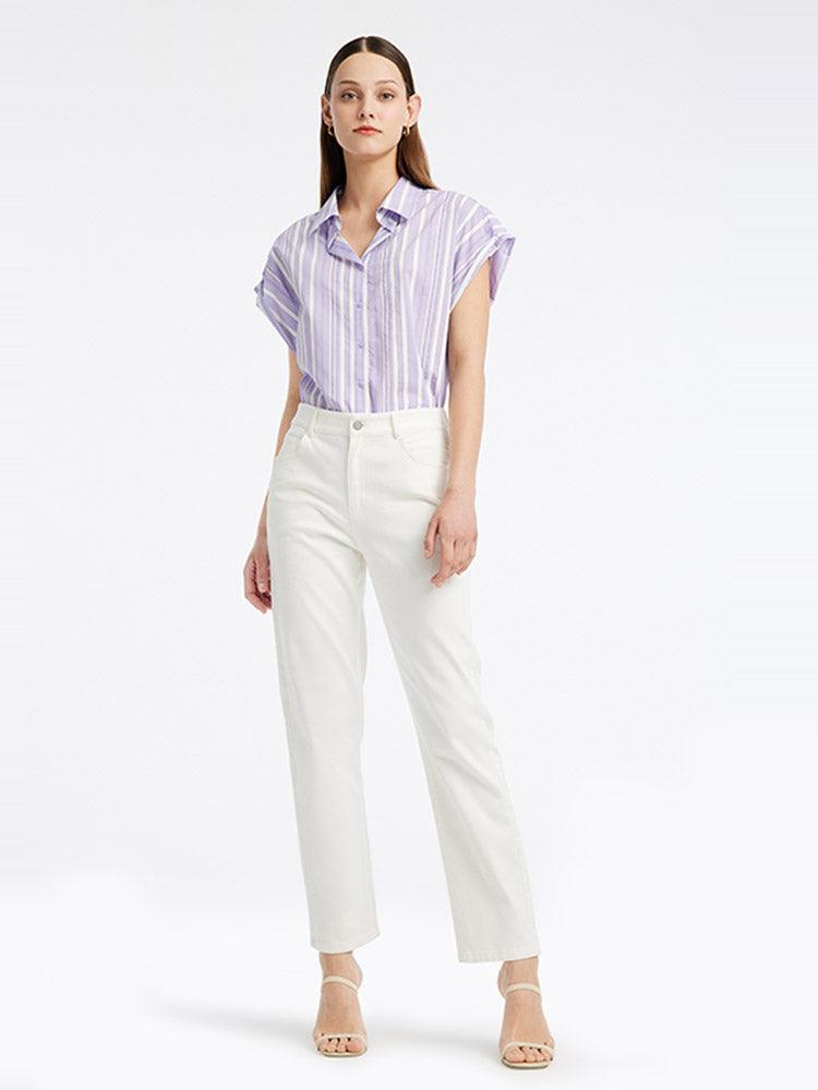 Purple Stripe Shirt GOELIA