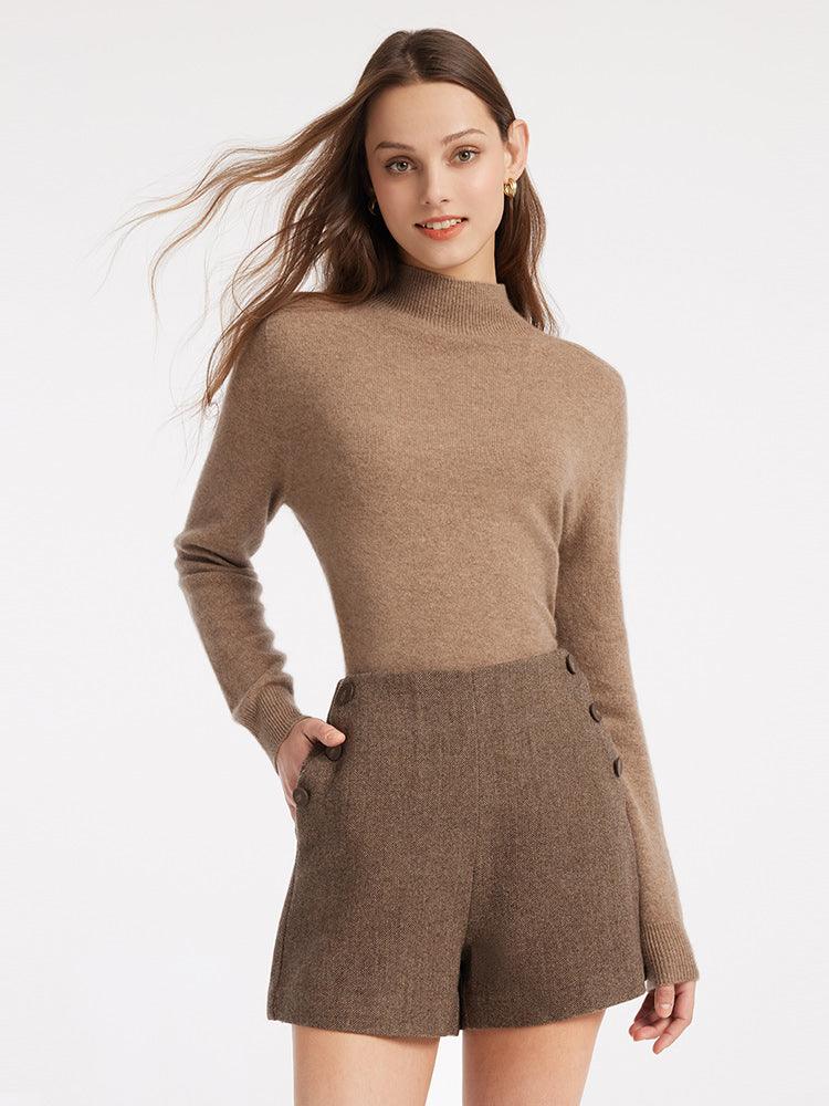 Mock Neck Cashmere Sweater GOELIA