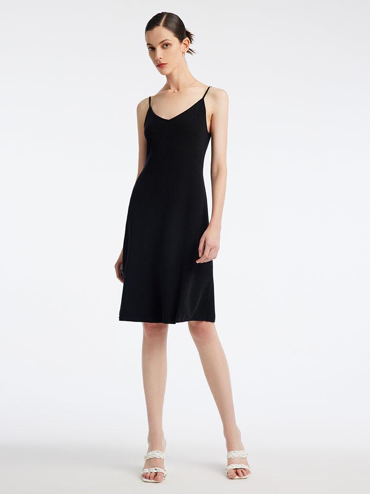 Black Slim Two-Piece Suit Dress GOELIA