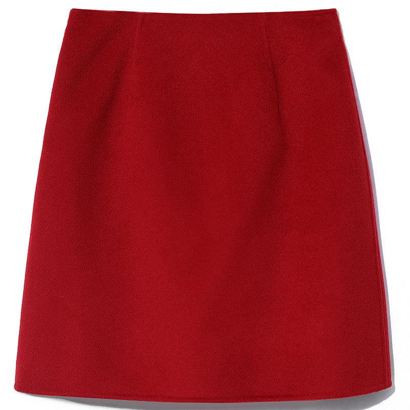 Tencel&Wool Knee-Length Skirt GOELIA