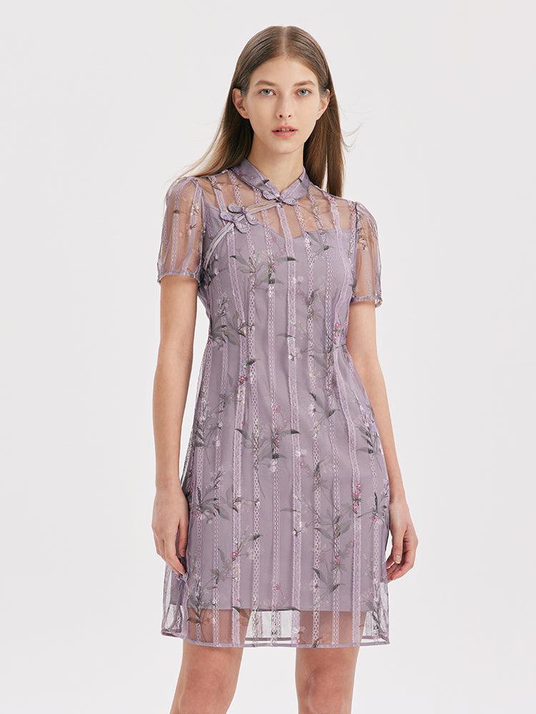 Cheongsam Double-Layer Dress GOELIA