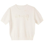 Round Neck Oversized  Jacquard Top GOELIA