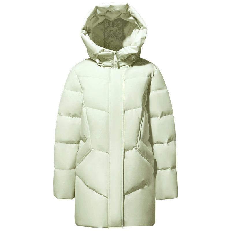 Crop Cocoon Hooded Goose Down Jacket GOELIA