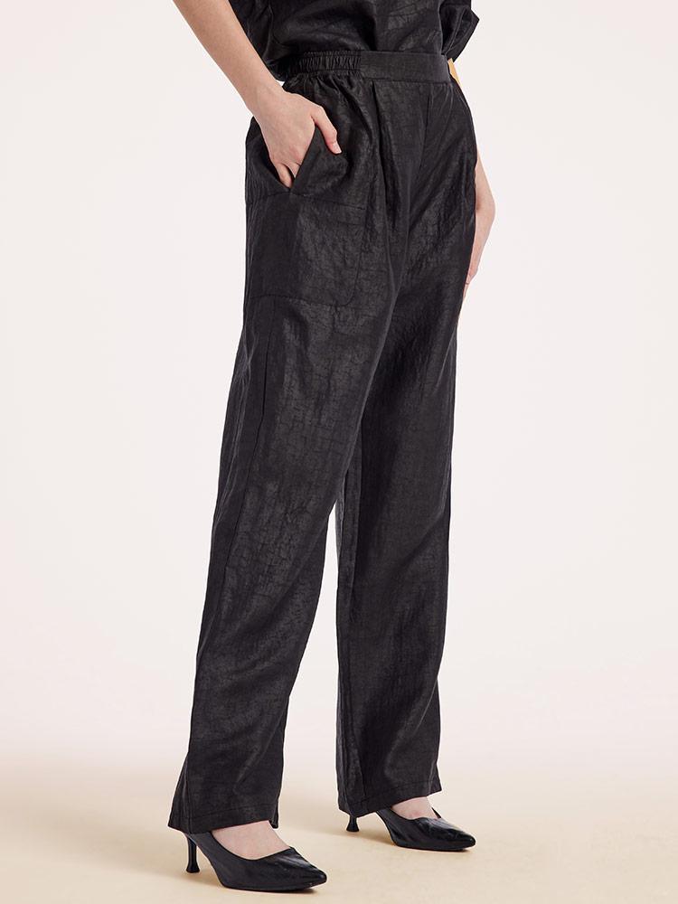 18 Momme Xiang Yun Silk Straight Pants GOELIA