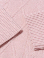 Pink Mock Neck Wool Sweater GOELIA