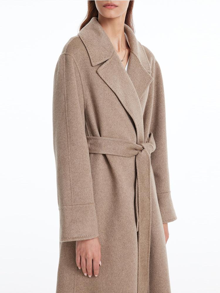 Notched Lapel Cashmere Coat GOELIA