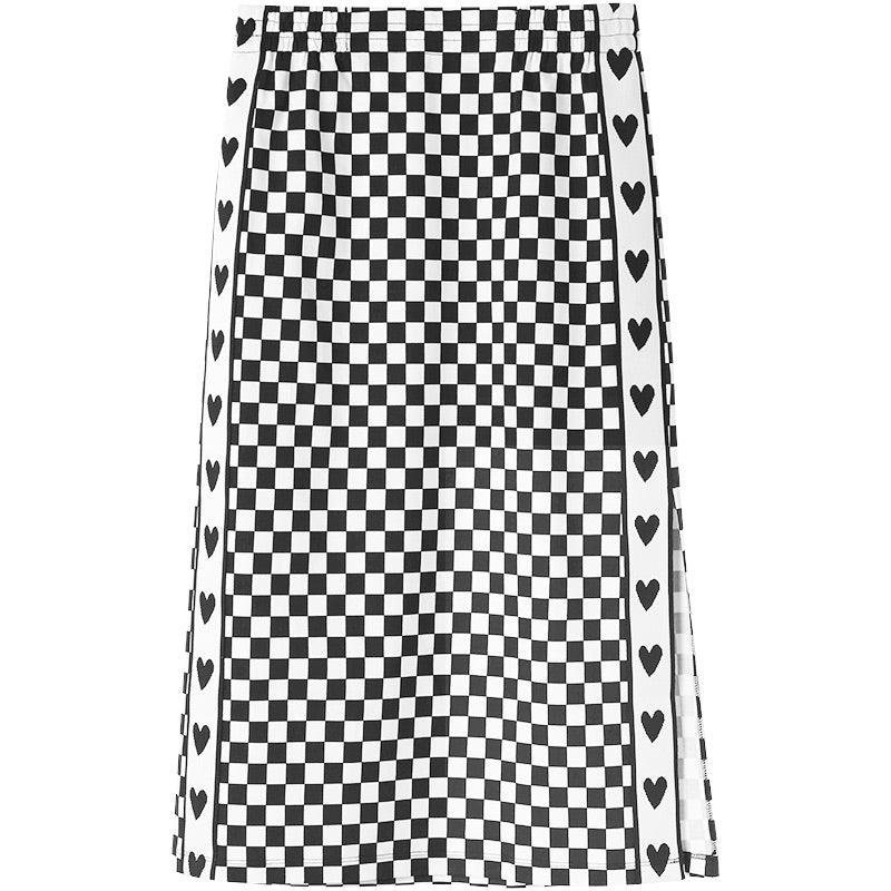 Checkerboard Knit Skirt GOELIA