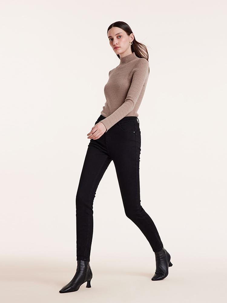 Black Denim Skinny Jeans GOELIA