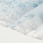 Blue See-Through Mesh Embroidered Dress GOELIA