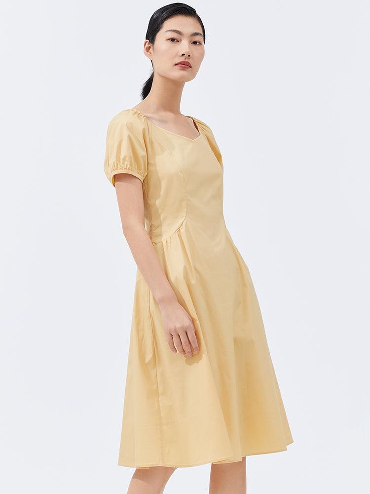 Puff Sleeve Dress GOELIA