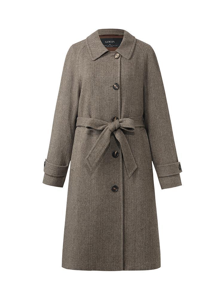 Washable Wool Straight Coat GOELIA