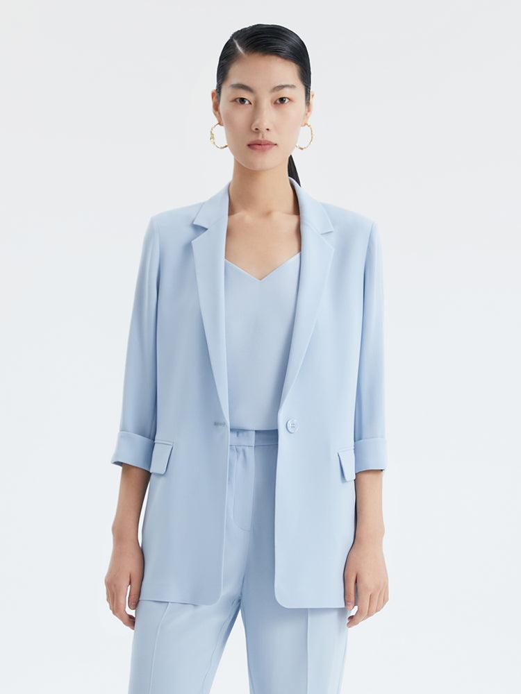 Acetate One Button Blazer GOELIA