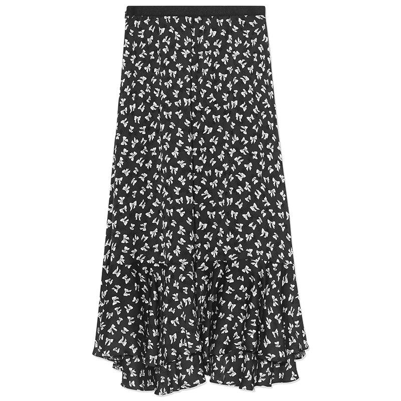 Bowknot Printed Fishtail Skirt GOELIA