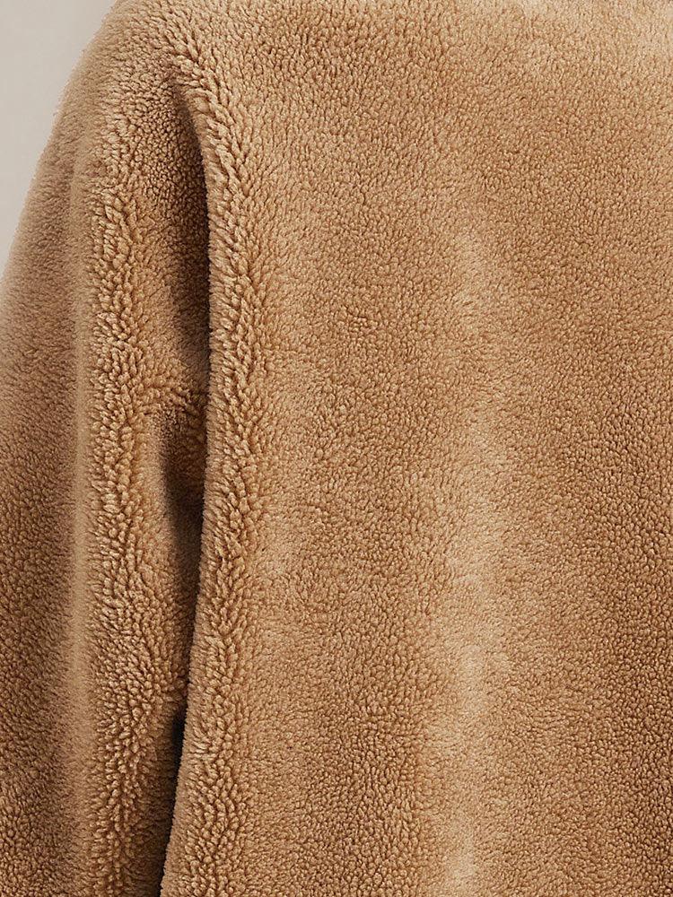 Full Lamb Wool Oversized Teddy Overcoat GOELIA