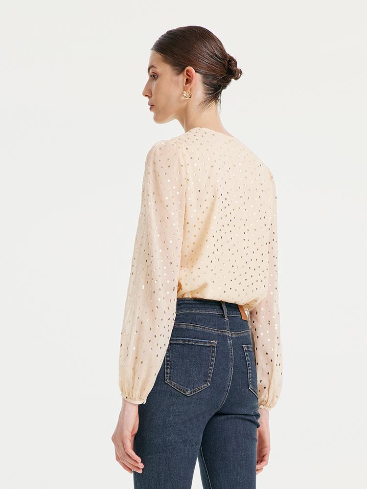 10 Momme Silk Printed Woven Shirt GOELIA