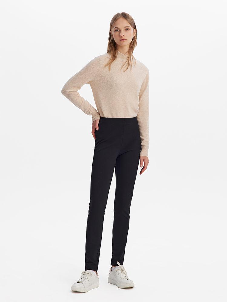 Stretchy Knit Full Length Pants GOELIA