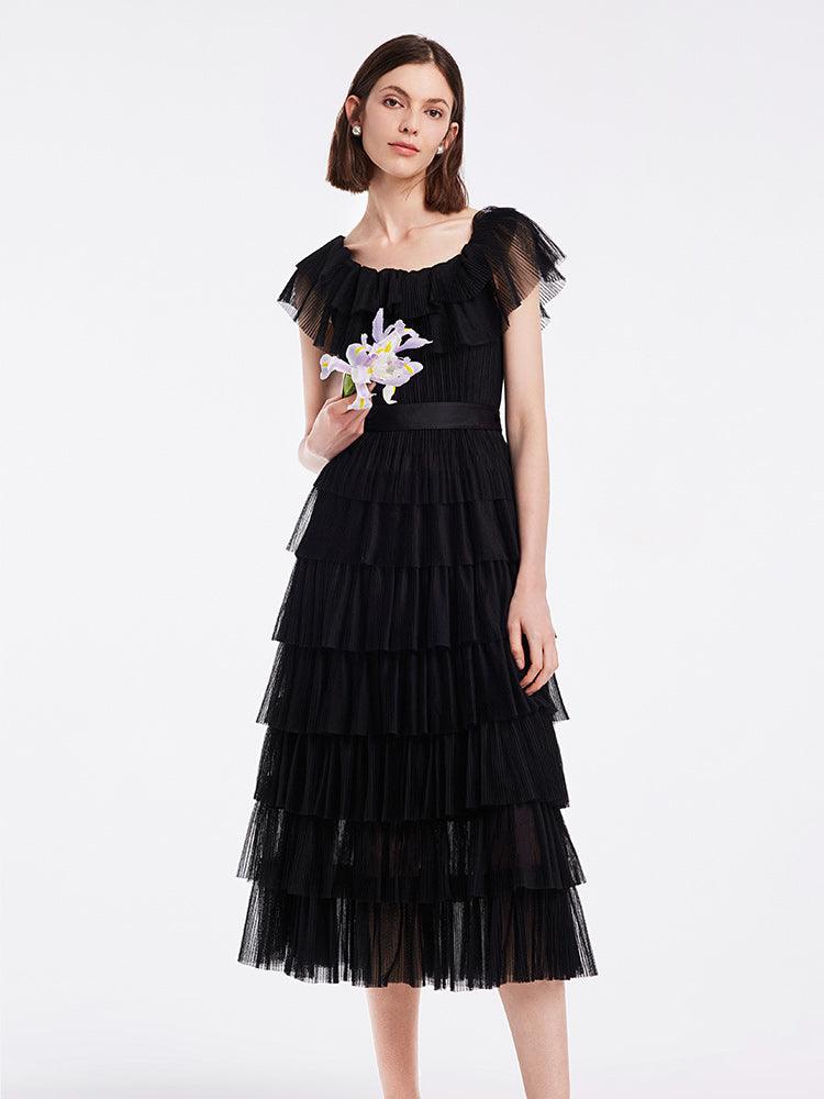 Multi-Layer Pleated Dress GOELIA