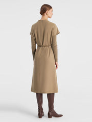 Cashmere&Wool Double-Layer Pieces Dress GOELIA