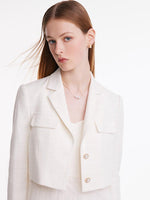 Tweed Jacket And Spaghetti Dress Two-Piece Suit GOELIA
