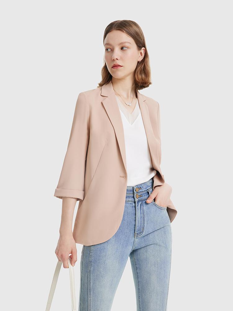 Gathered Waist Blazer GOELIA