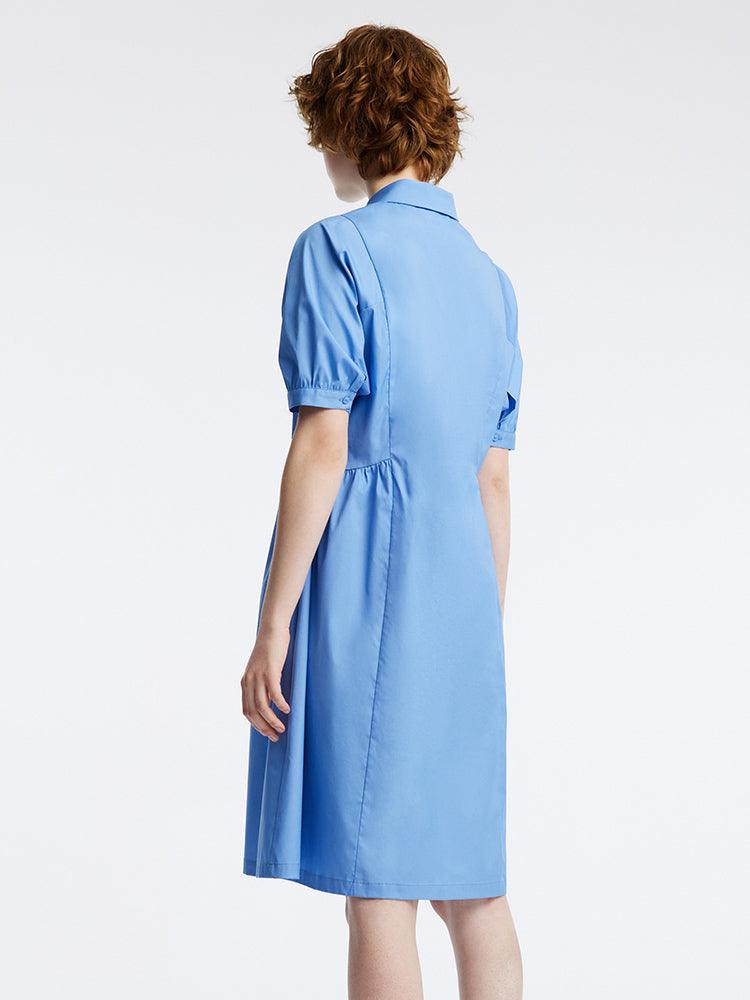 Cotton Waist-skimming Dress GOELIA