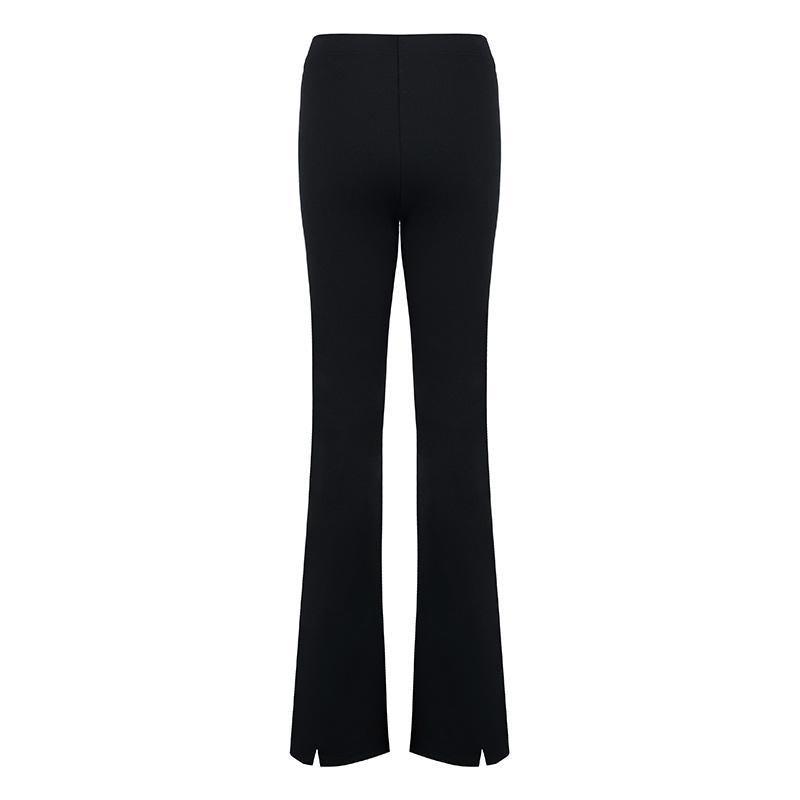 Front Slit Knitted Pants GOELIA